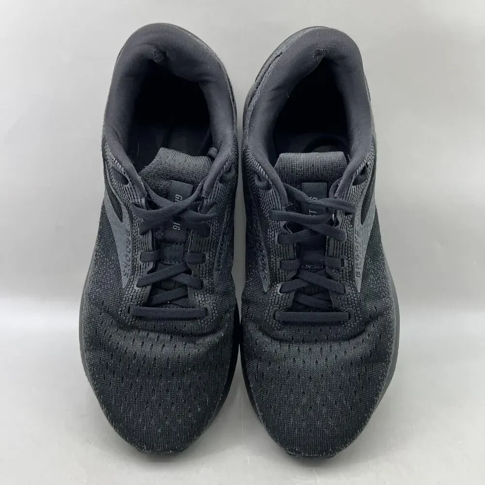 Brooks Ghost 16 Running Shoes Men Size 8.5 EE Black Mesh Comfort Cushion Sneaker